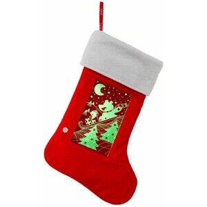 NWT YEW Stuff POP Lights Winter Fun/Bear LED Light Up Christmas Stocking